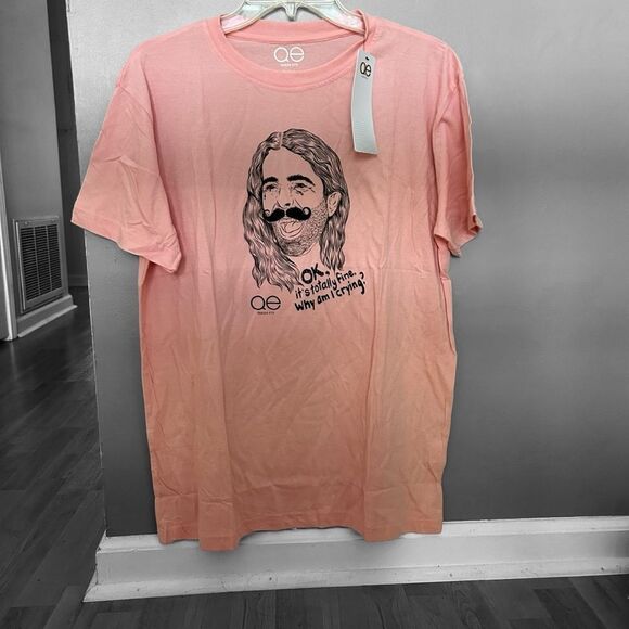 Queer Eye Pink Unisex T Shirt Ok, It's Totally Fine Size M NWT - Picture 2 of 6